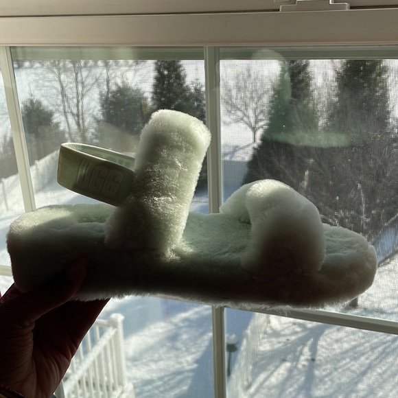 Oh Yeah Ugg Slippers in Retro Mint - Picture 3 of 7